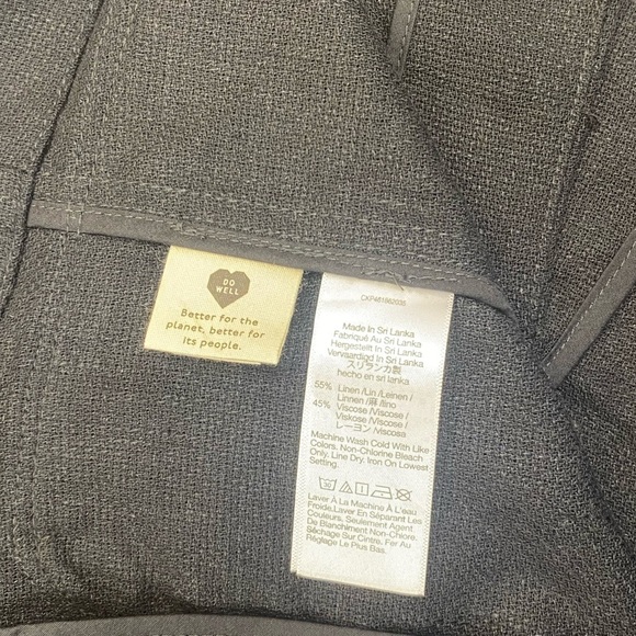 NWT Madewell Larsen Breezewoven Linen Blend Blazer in Black Size Medium - Picture 8 of 9